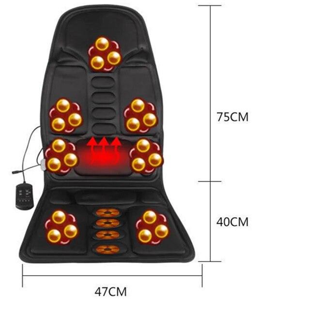 電気腰部マッサージチェア,振動ネックマッサージャー,痛みを和らげるマット,車と家庭用,オフィス用｜newold-goods｜16