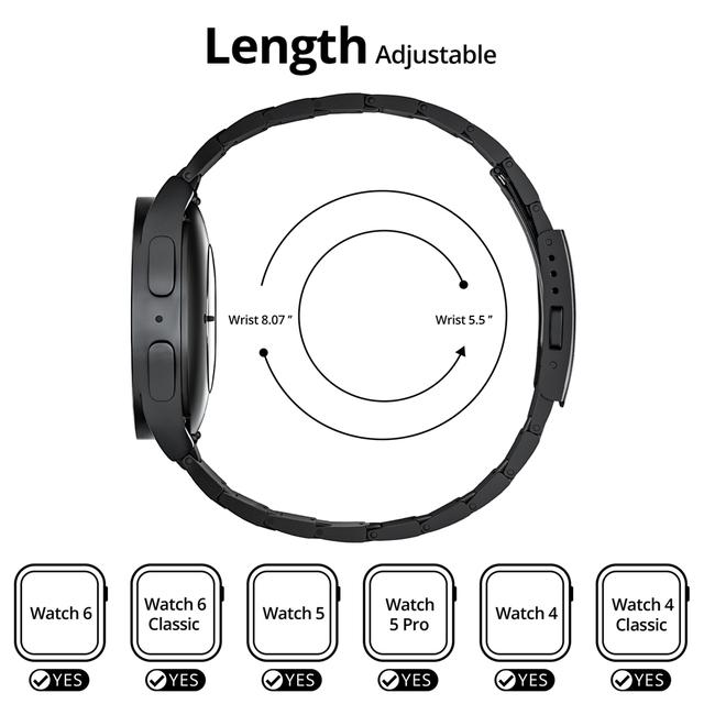 Lululookチタン時計バンド、Samsung Galaxy 6用メタルウォッチストラップ、6クラシック、5プロ、4、40mm、42mm、44mm、｜newold-goods｜16