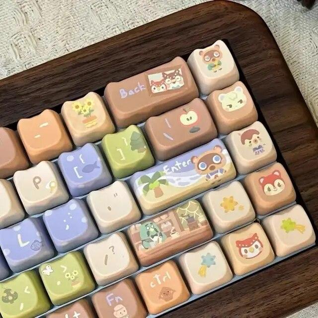 メカニカルキーボード用のかわいい猫のキーキャップ,正方形の メカニカルキーボード用のかわいい猫のキーキャップ,正方形の