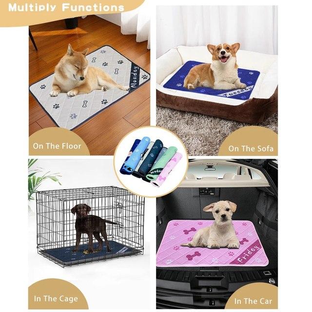 滑り止めのペットマット,洗える,再利用可能な子犬パッド,犬のパターン｜newold-goods｜15