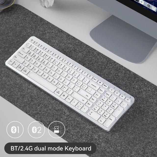 デュアルモードのワイヤレス充電キーボード,オフィス,家庭,ラップトップ,iPad, Mac,K6700ドルをサポート｜newold-goods｜06