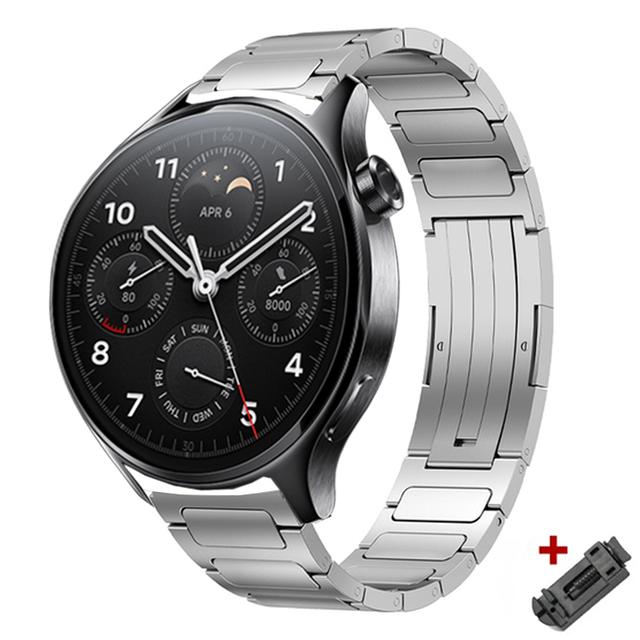 Xiaomi-男性用のデラックスチタンストラップ,時計用の金属製ハンドストラップXiaomi Watch 3,2,s1 proシリーズ,ビジネスブレス｜newold-goods｜06