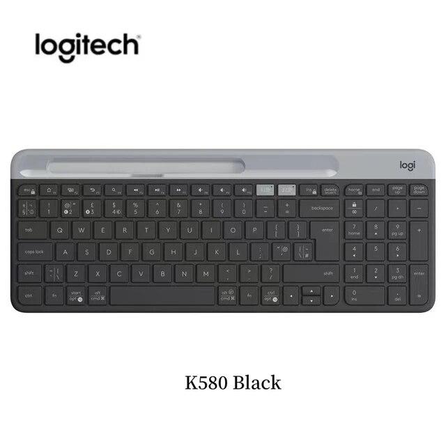 ワイヤレスキーボードLogitech-k580,Bluetooth,超薄型,ラップトップ,携帯電話,タブレット,iPad,黒と白用｜newold-goods｜15