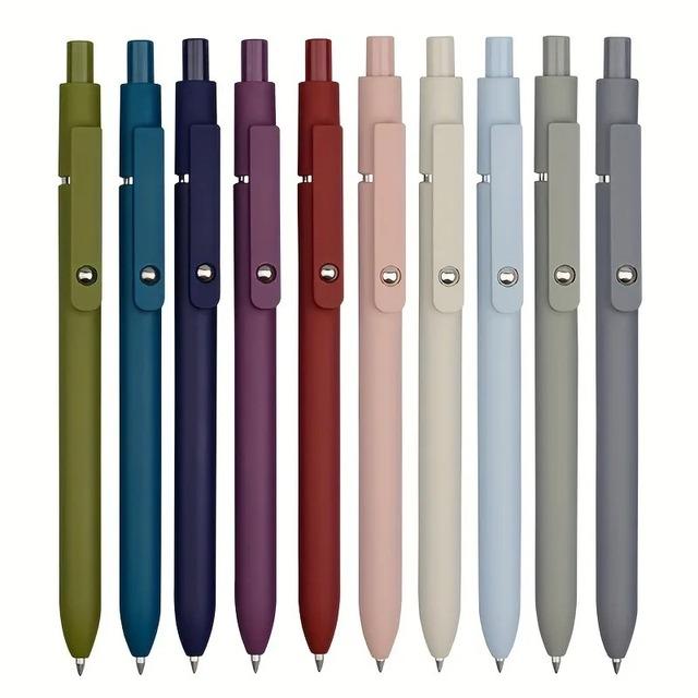 学生用モランディジェルペンセット、ブラックリフィル、ライティングジェルインクペン、カワイイソフトタッチボールペン、学用品、0.5mm、セットあたり5個｜newold-goods｜02