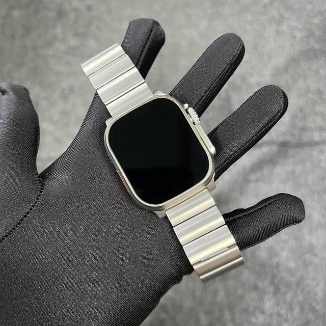 Apple Watch用の頑丈なチタンストラップ,iwatchシリーズ用の高級ブレスレット9ウルトラ2,49mm,バンド8,7,se,6,45mm,｜newold-goods｜07