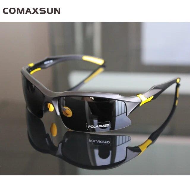 Comaxsun-プロの偏光サイクリンググラス,自転車スポーツサングラス 