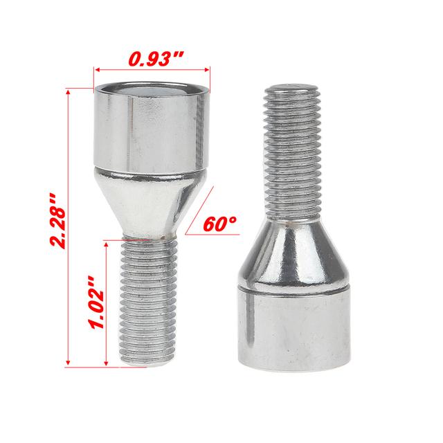 車の盗難防止ロックナット,m12x1.5/m14x1.5,キー,丸ネジ,合金鋼コーン,車のエンドボルト｜newold-goods｜18