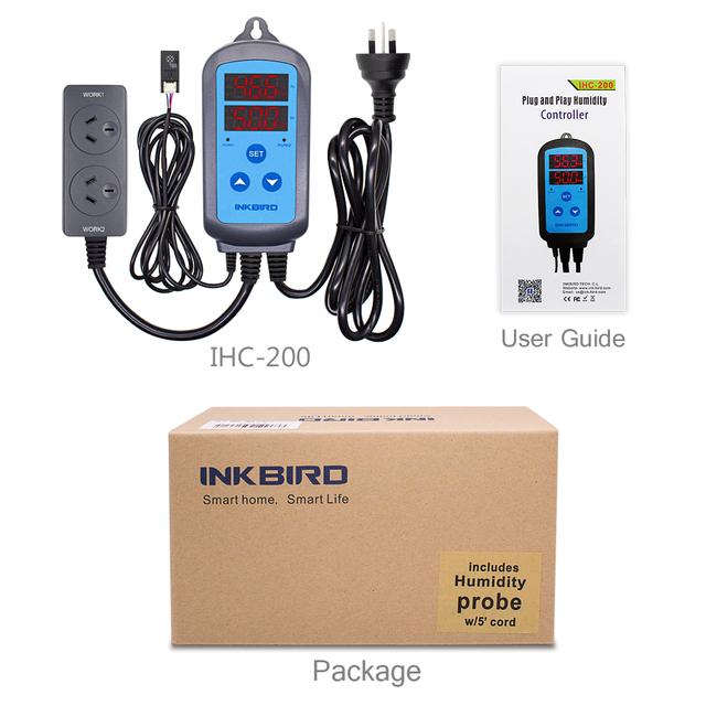 Inkbird IHC-200有線デジタルデジュールステージ湿度コントローラー、除湿機およびファンのための加湿制御の除湿剤｜newold-goods｜19