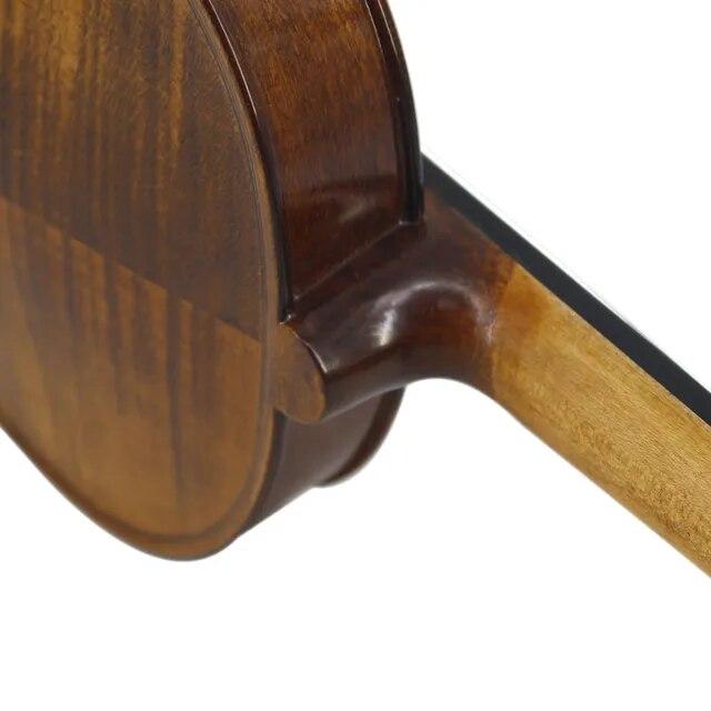 Toning-自然に縁取られたバイオリン、4インチ、4フルサイズ、ハンドクラフト、弦楽器、エボニーフィットケース、ロジンボウ、新しい｜newold-goods｜08