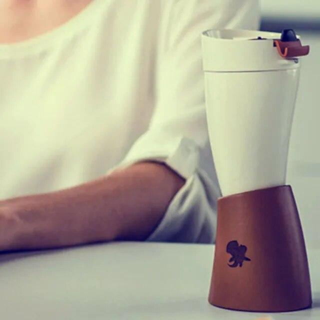ヤギの角の形をしたカップ,断熱ステンレス鋼の魔法瓶,水ボトル,コーヒー｜newold-goods｜14