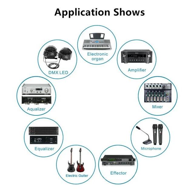 Xlrケーブル3ピンオス-メスキャノンxlrコネクタアダプタaux延長ワイヤーマイクアンプスピーカーコード用オーディオジャック｜newold-goods｜18