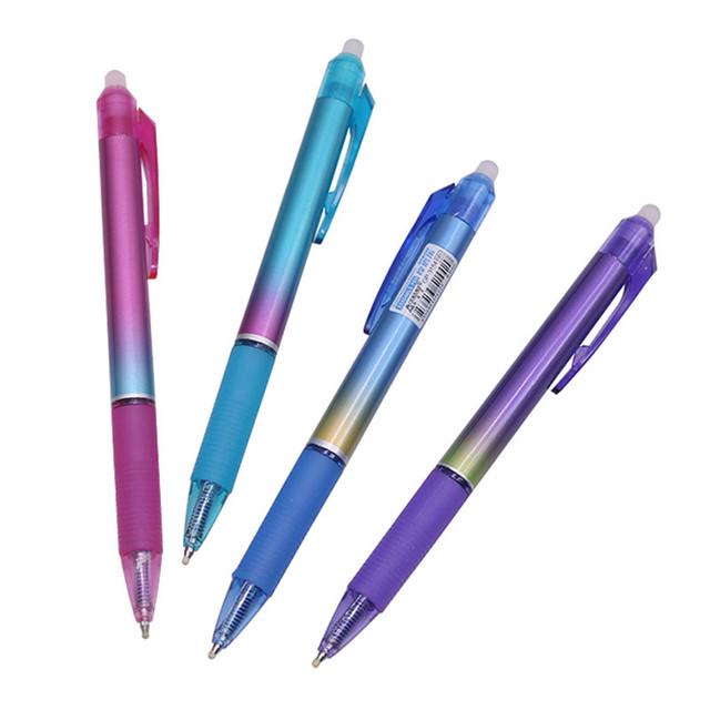 弾丸チップ付きの消去可能なボールペン、魔法のペンを押す、オフィスの書き込み、学校の文房具、学生のギフト、0.5mm、12個｜newold-goods｜12