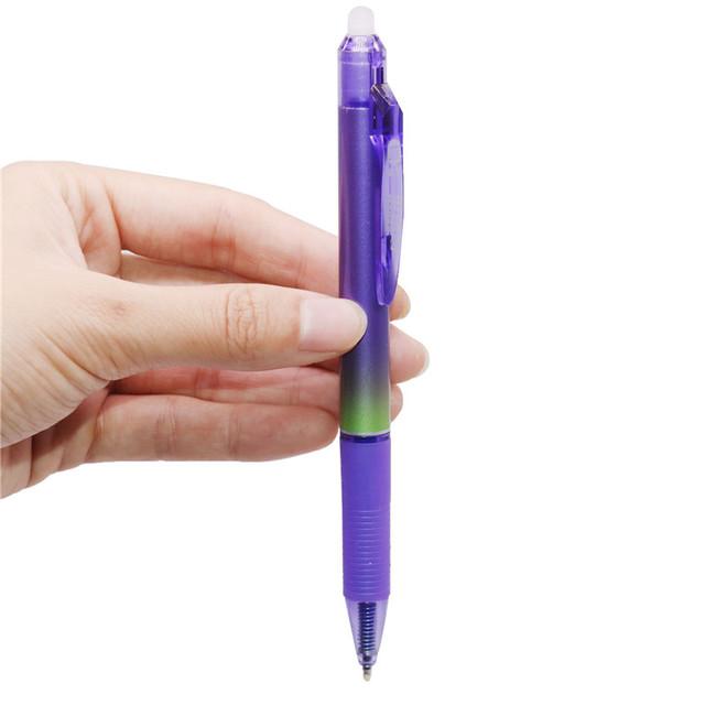 弾丸チップ付きの消去可能なボールペン、魔法のペンを押す、オフィスの書き込み、学校の文房具、学生のギフト、0.5mm、12個｜newold-goods｜04