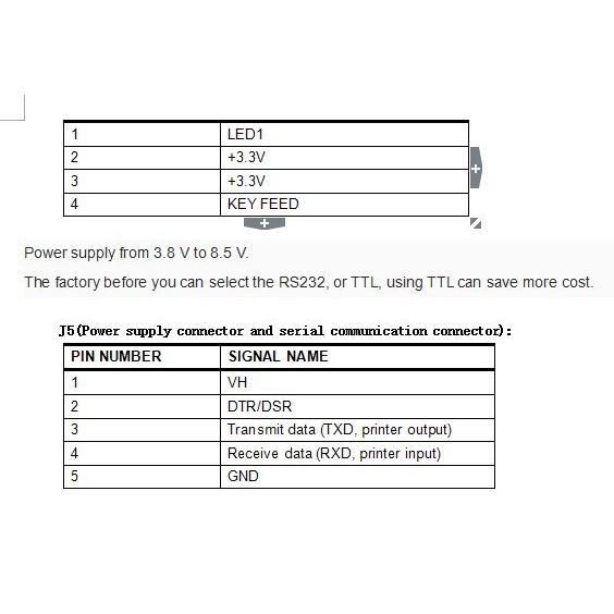 GOOJPRT 送料無料ポータブル 58 58mm ミニサーマルプリンタ RS232 TTL Bluetooth のインクパネルサーマルプリンタ Im｜newold-goods｜07