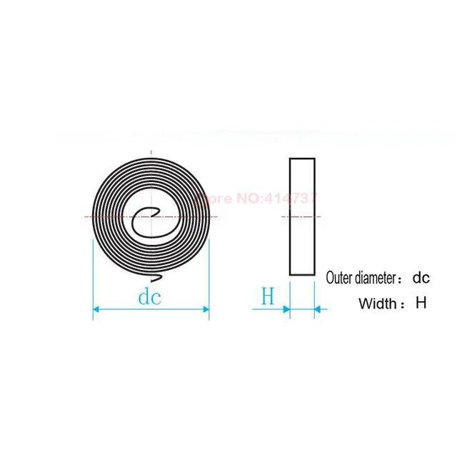 卸売格安スパイラルフラットワイヤーコイル春一定の力スプリング0.2/0.25ミリメートル厚さ * 8ミリメートル幅 * 5000ミリメートルの長さ｜newold-goods｜05