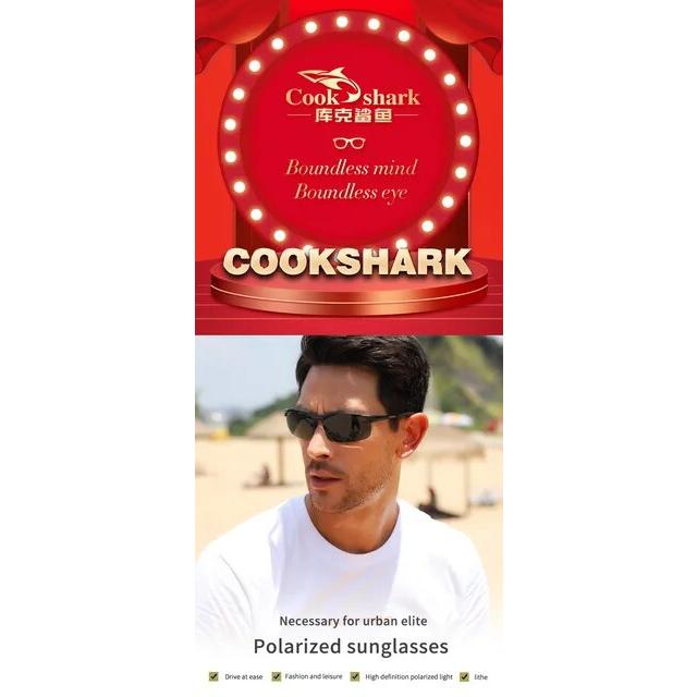 Cookshark-マグネシウムとアルミニウムのサングラス,男性用の Cookshark-マグネシウムとアルミニウムのサングラス,男性用の