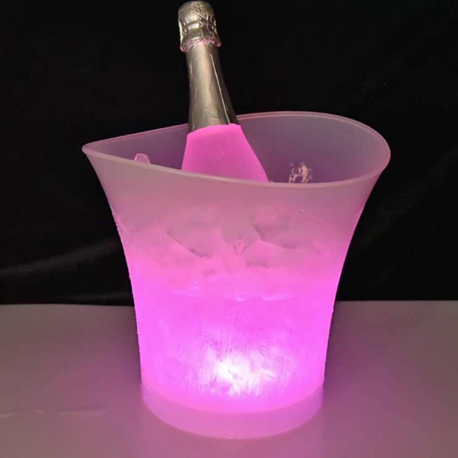 ワインクーラー シャンパンクーラー, 5L大容量LEDアイスペール ワインクーラー シャンパンクーラー, 5L大容量LEDアイスペール