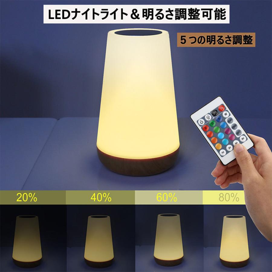 LED 木製デスクランプ、寝室のベッドサイドナイトライト 13-20