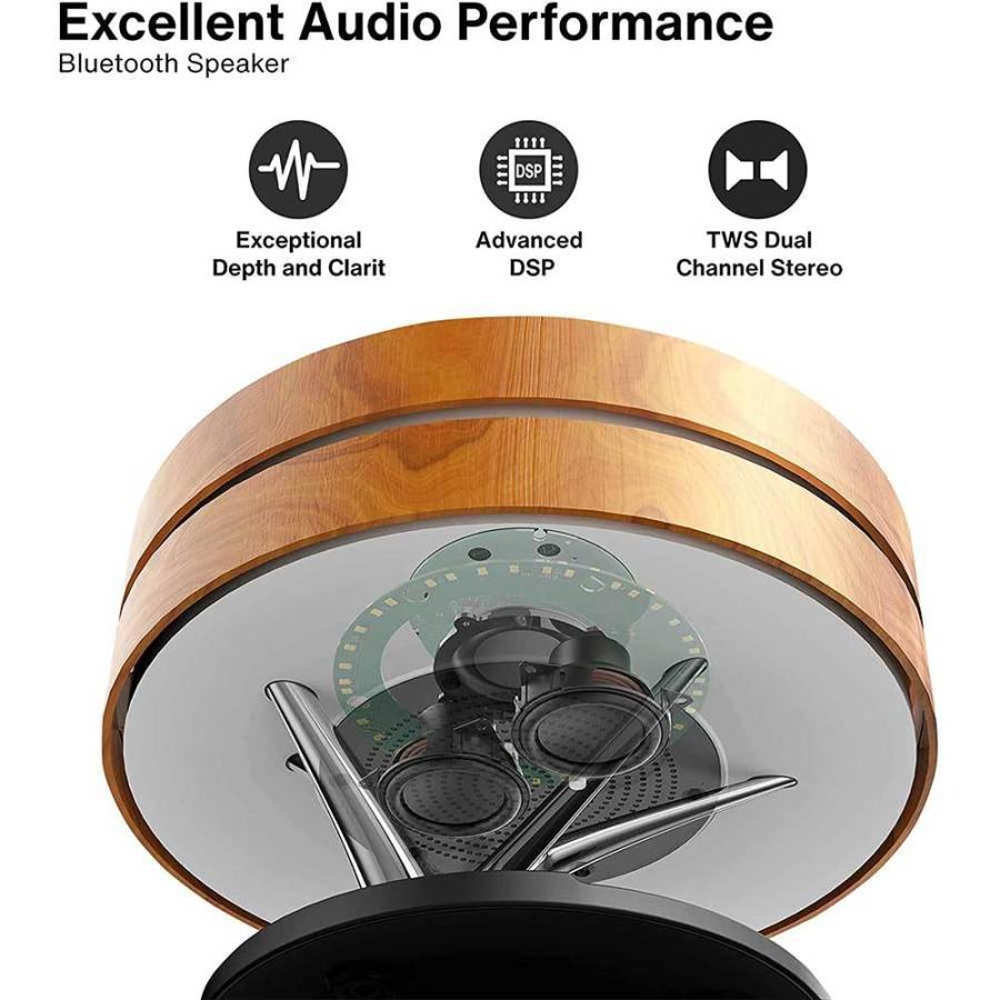 ベッドサイドランプ、TWS Bluetoothスピーカーと10Wワイヤレス ベッドサイドランプ、TWS Bluetoothスピーカーと10Wワイヤレス