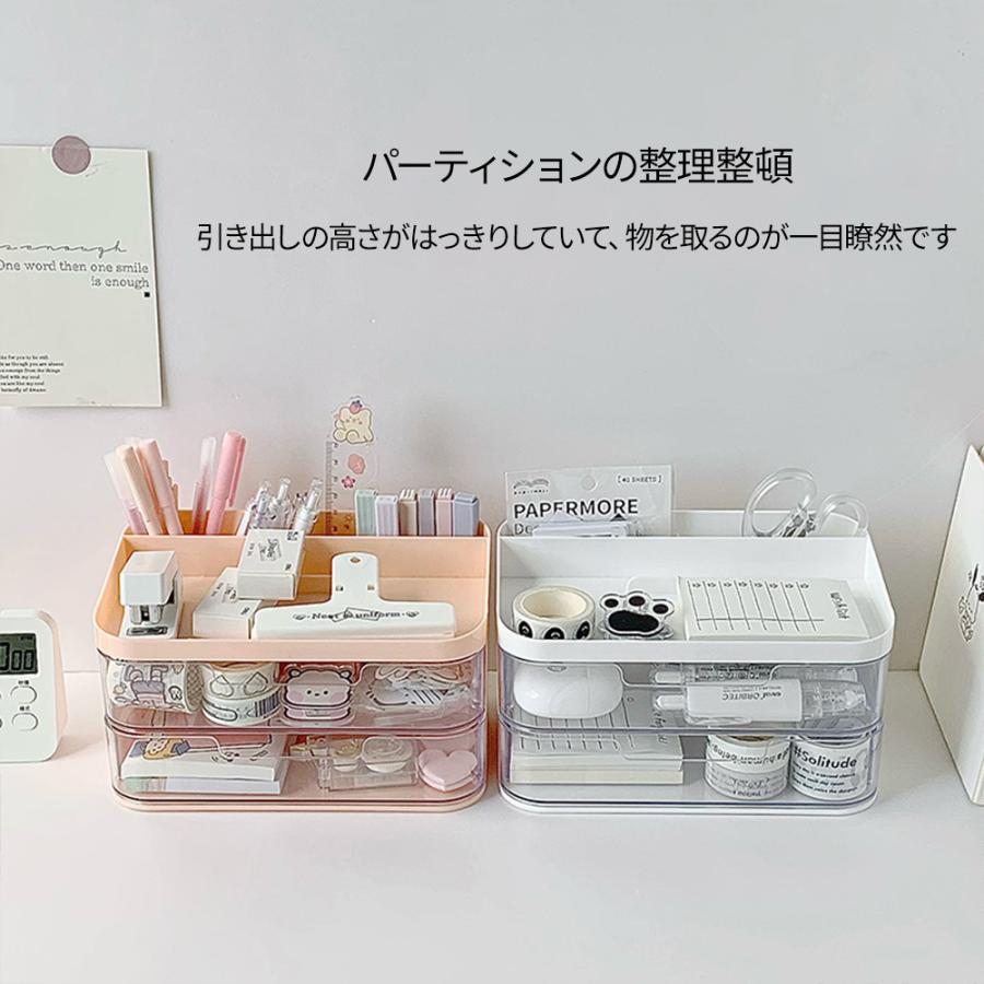 デスクオーガナイザー ペン立て リモコンラック メイクボックス