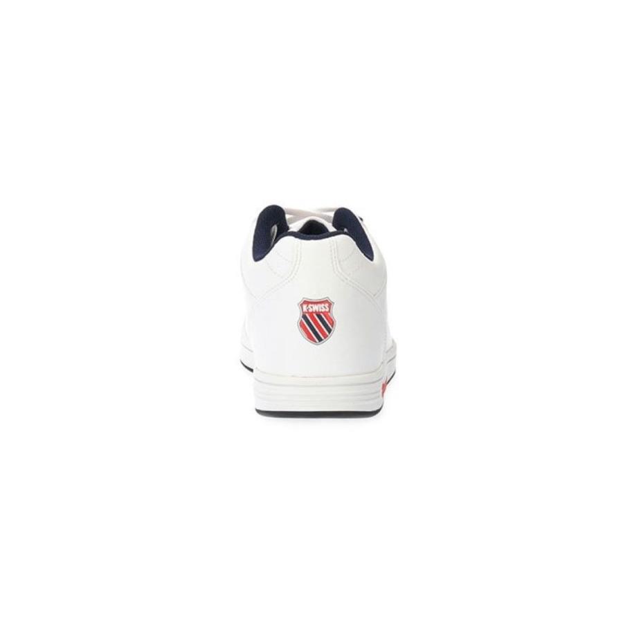 26日まで限定P5倍 K・SWISS ケースイス スニーカー メンズ レディース ローカット 3色展開 通勤 通学 WHITE×NAVY×RED KS100 送料無料【FT】｜newroute55｜06