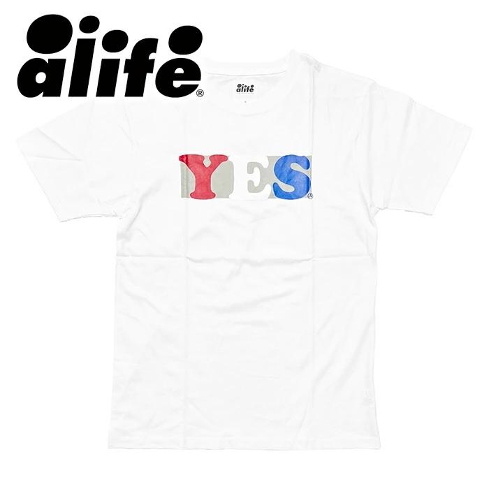 ALIFE メンズ Tシャツ ホワイト エーライフ M : newRYORK! - 通販 