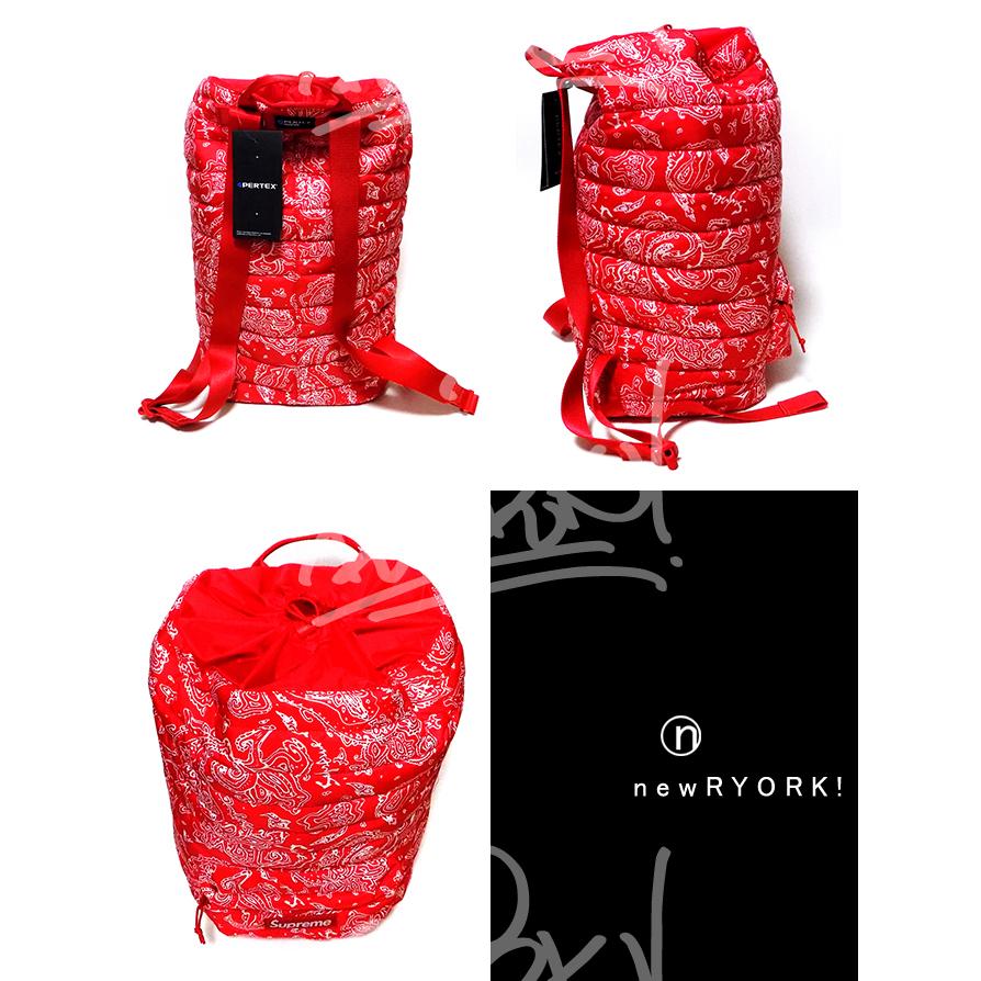 Supreme Puffer Backpack バックパック ペイズリー リュック