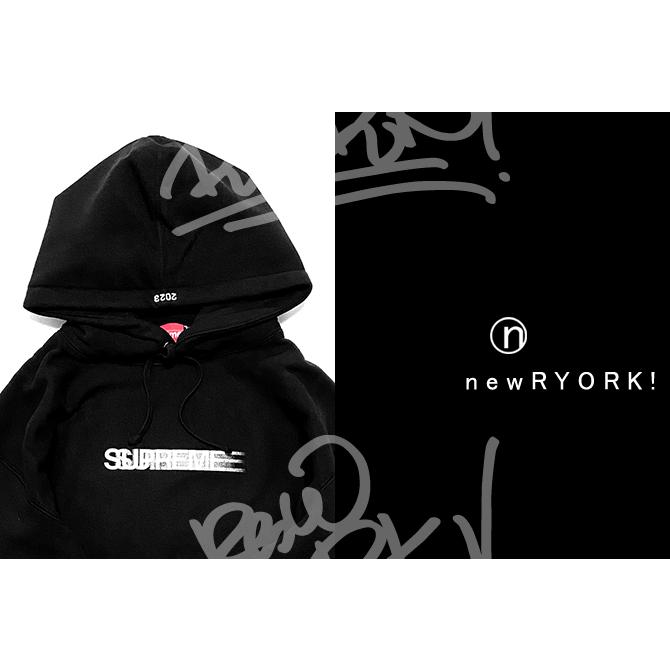 送料無料 メンズ プルオーバーパーカー ブラック Supreme シュプリーム Motion Logo Hooded Sweatshirt SS23SW45 M L XLの画像