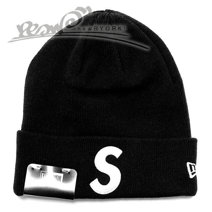 Supreme ×ニューエラ ニット帽 黒 Supreme（シュプリーム） 送料無料 メンズ ニットキャップ ブラック