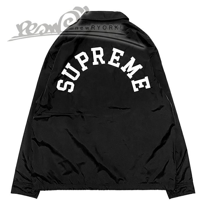 Supreme ブラック コーチジャケット Supreme コーチジャケット ブラック