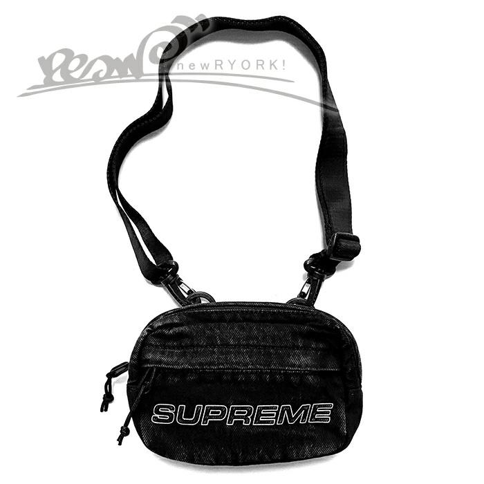 送料無料 メンズ ショルダーバッグ ブラック Supreme シュプリーム