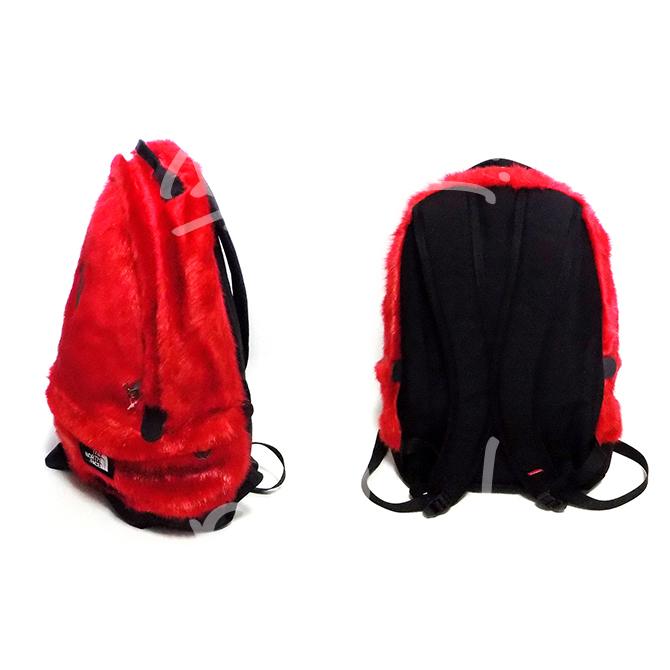 送料無料 メンズ リュック レッド Supreme シュプリーム Supreme/The North Face Faux Fur Backpack NF0A5G86682の画像