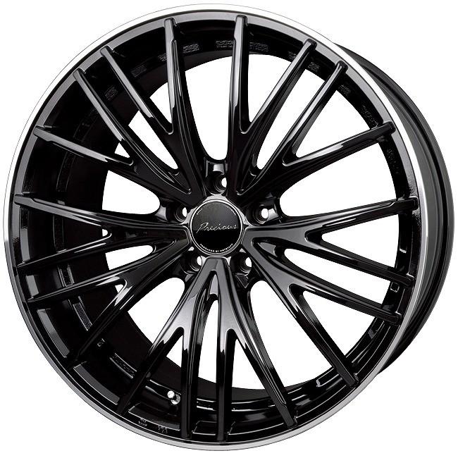 Precious Ast M1 4本セット Hot アルミホイール Ast プレシャス アストエムワン 19インチ 5穴 4本セット Stuff ホットスタッフ ブラック系 8 0j Pcd114 3 5穴 メッシュ Ast M1 19 001 4h ニューズ店