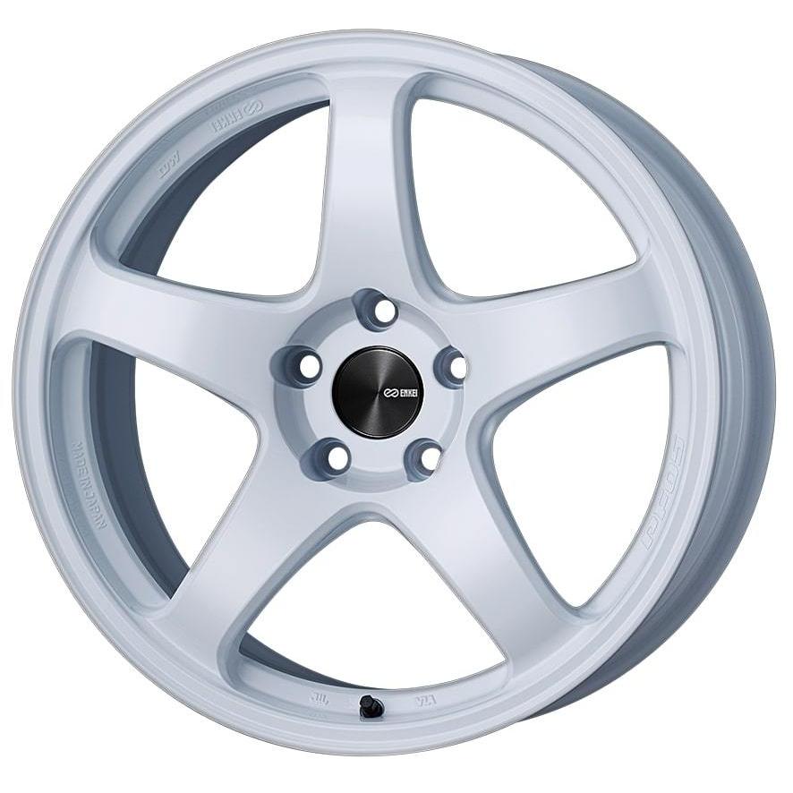 ホワイト 5スポーク 205/40ZR17 pcd114.3 7J