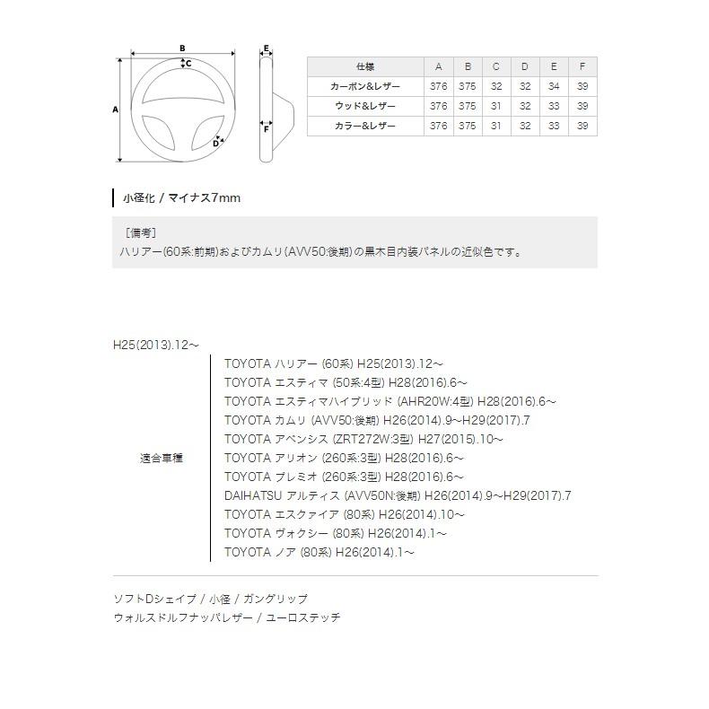 レアル REAL ステアリング ハンドル ハリアー 60系 ノア ヴォクシー エスティマ 60ブラックウッド(ブラックユーロステッチ)U60-BKW-BK｜news1994｜03