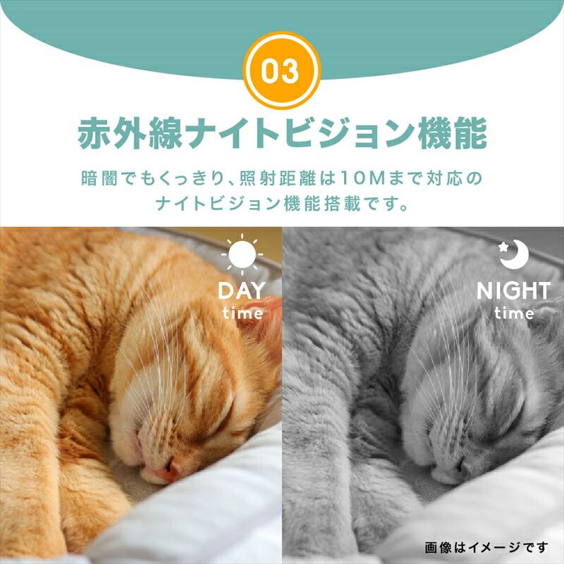 防犯見守りネットワークカメラ seena Newseed IP65等級 防水 防塵 屋外対応  室内 WiFi  ワイヤレス コンパクト 見守り モニタリング |  | 03