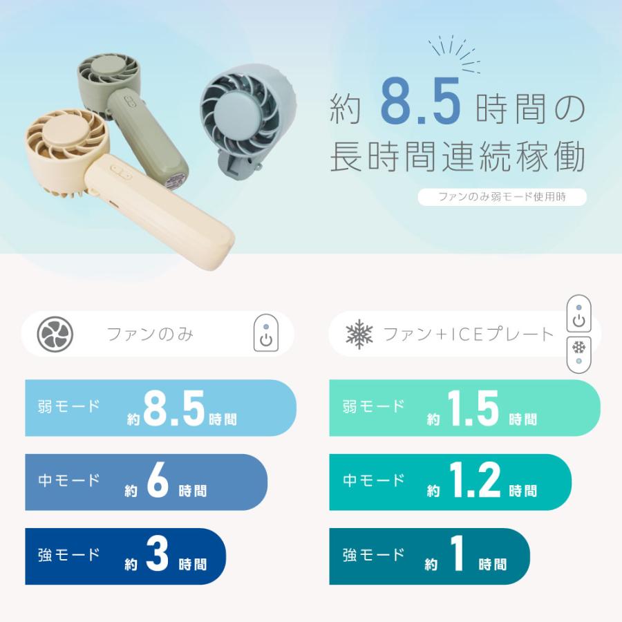 ICEカラープレート付ハンディファン |  | 09