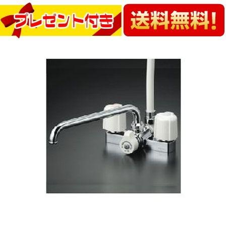 KVK 【返品OK!】KF12E KVK 水栓金具 デッキ形2ハンドルシャワー 取付