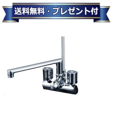 KF206ZGN KVK 水栓金具 デッキ型一時止水付2ハンドルシャワー 240mmパイプ付寒冷地用 KF206ZGの後継品