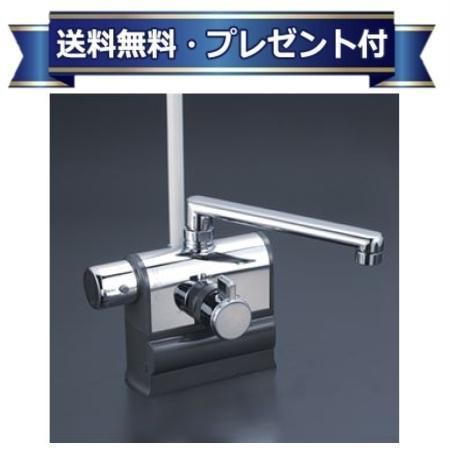 KF3008LS2HS KVK デッキ形サーモスタット式シャワー 左ハンドル仕様 撥水サーモシリーズ 一般地・寒冷地共用 190mmパイプ付