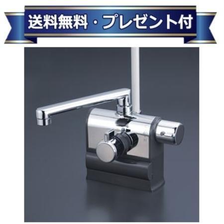 KF3008RS2HS KVK デッキ形サーモスタット式シャワー 右ハンドル仕様 撥水サーモシリーズ 一般地・寒冷地共用 190mmパイプ付