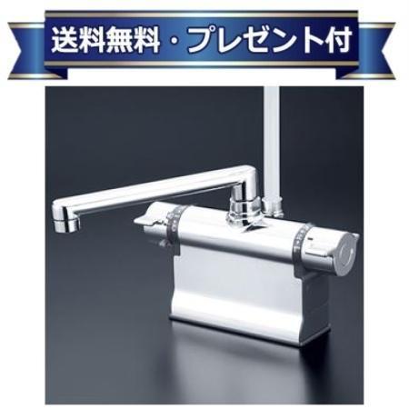 KF3011TS2HS KVK デッキ形サーモスタット式シャワー 撥水サーモシリーズ 190mmパイプ付