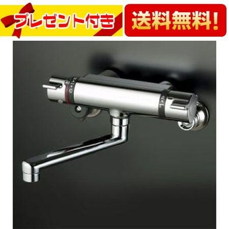 KVK 【返品OK!】KM800WT KVK 水栓金具 サーモスタット式混合水栓 寒冷