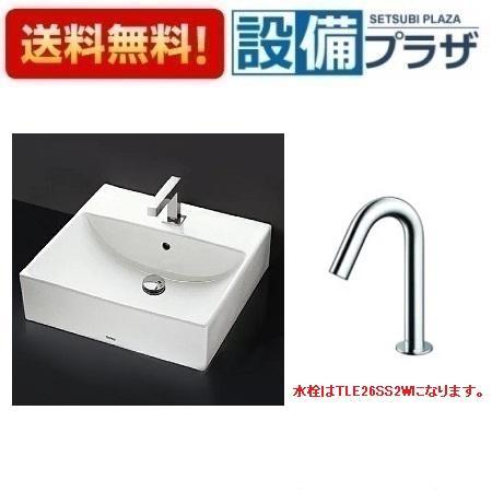 L710C+TLE26SS2W+T9R+T8C+TLDS2105JA TOTO 角形洗面器セット 床排水 