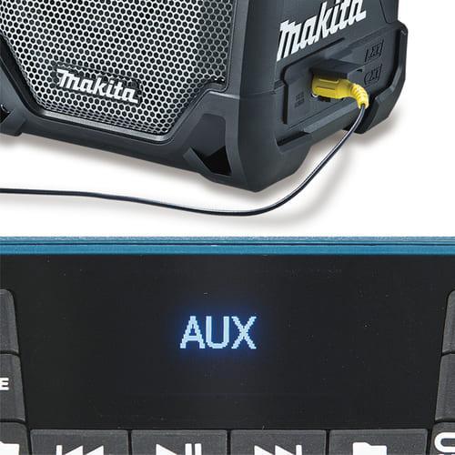MR202 マキタ 充電式スピーカ 青 Bluetooth対応 液晶パネル付 バッテリ