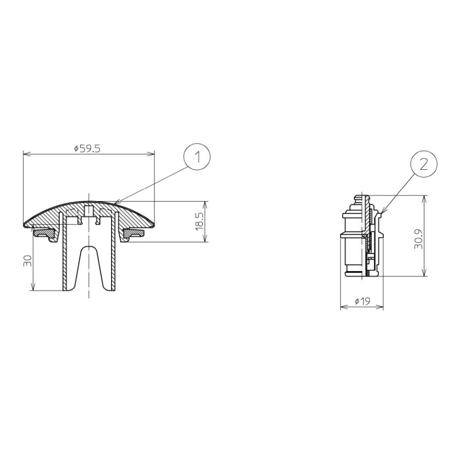 TOTO あすつく PJ3287 浴室取り替えパーツ 浴槽用 ワンプッシュ TOTO あすつく PJ3287 浴室取り替えパーツ 浴槽用 ワンプッシュ