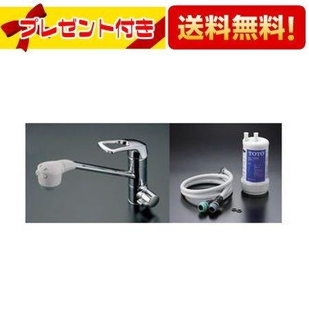 TOTO 【返品OK!】あすつく TKG38C TOTO 浄水器兼用台付シングル混合水 