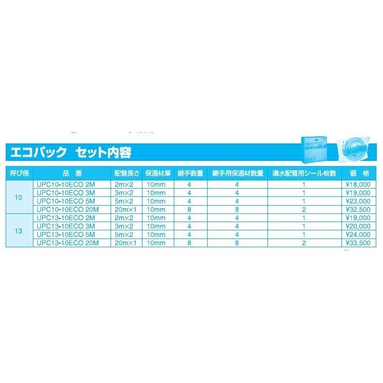 UPC13-10ECO3M TBC タブチ エコパックエコキュート用配管部材 : 設備