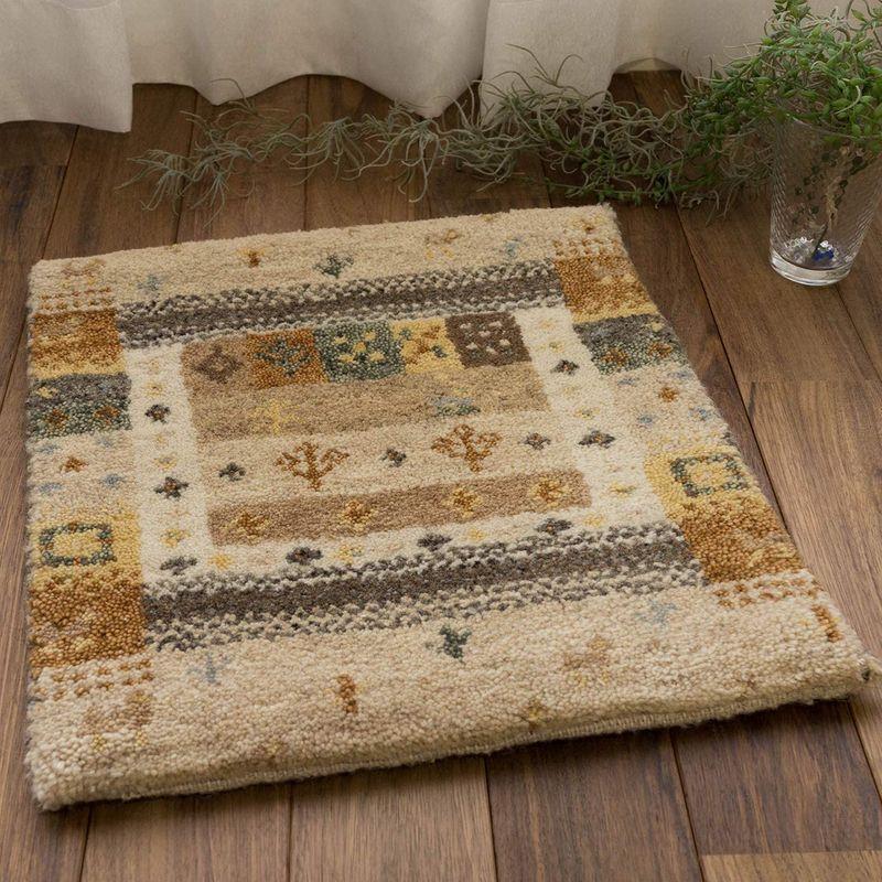 サヤンサヤン 手織り ギャベ ギャッベ ミニマット 座布団 SS2 40x40 ベージュ ウール ホットカーペット、マット - dealer-mobil-suzuki.com サヤンサヤン 手織り ギャベ ギャッベ ミニマット 座布団 SS2 40x40 ベージュ ウール ホットカーペット、マット - dealer-mobil-suzuki.com