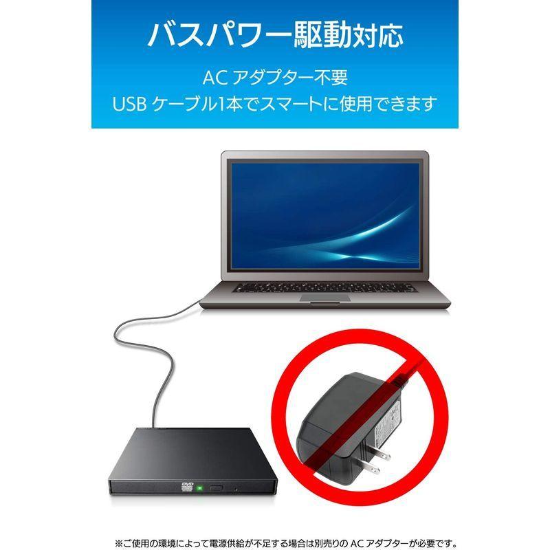 DVDドライブ/USB2.0/薄型/Type-Cケーブル付/ブラック｜newskin-abc｜04
